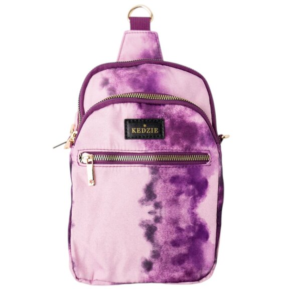 Kedzie Aura Collection Roundtrip Convertible Sling Bag Purple Tie Dye New w/Tag - Picture 4 of 4
